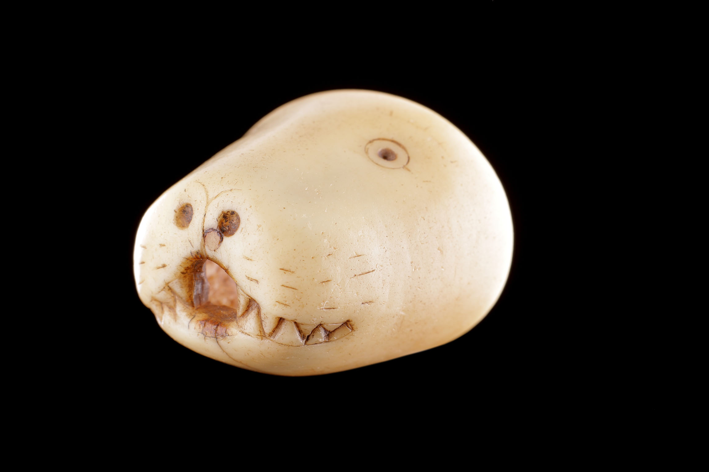 Collection of Arctic Bering Strait Inuit Carved Walrus Ivory Amuletic Artefacts